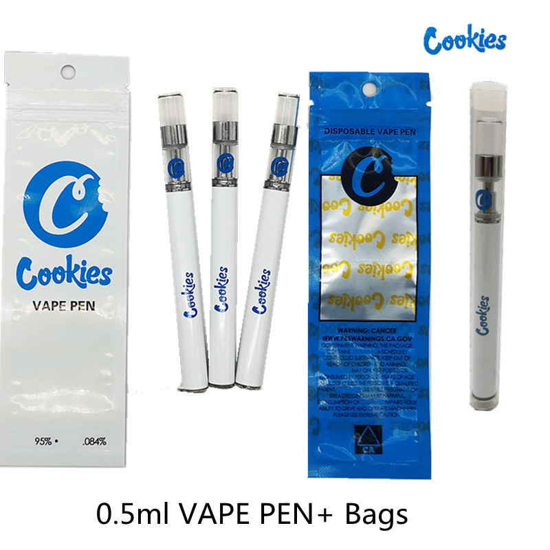 Cookies Vape Pens Disposable E-cigarettes Vape Cartridges Cookies Oil Carts 0.5ml 280mah Battery Starter Kit Ceramic Coils Empty Vaporizer Pen with Packaging bags
Cookies Vape Pens Disposable E-cigarettes Vape Cartridges Cookies Oil Carts 0.5ml 280mah Battery Starter Kit Ceramic Coils Empty Vaporizer Pen with Packaging bags