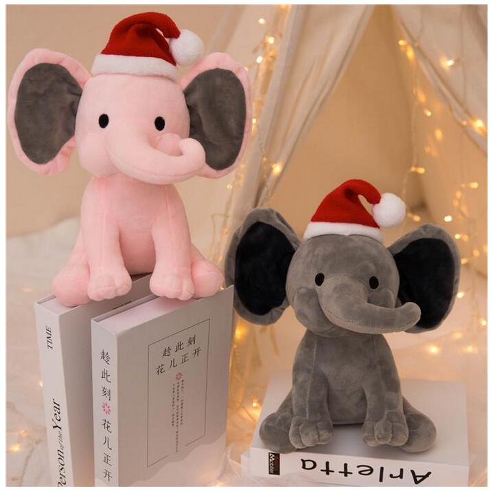 2 Colors Elephant Favor Plush Toys With Christmas Hat Soft Pillow Stuffed Cartoon Animals Dolls Kids Sleeping Back Cushion Children Birthday Gift Tiktok HT26
2 Colors Elephant Favor Plush Toys With Christmas Hat Soft Pillow Stuffed Cartoon Animals Dolls Kids Sleeping Back Cushion Children Birthday Gift Tiktok HT26