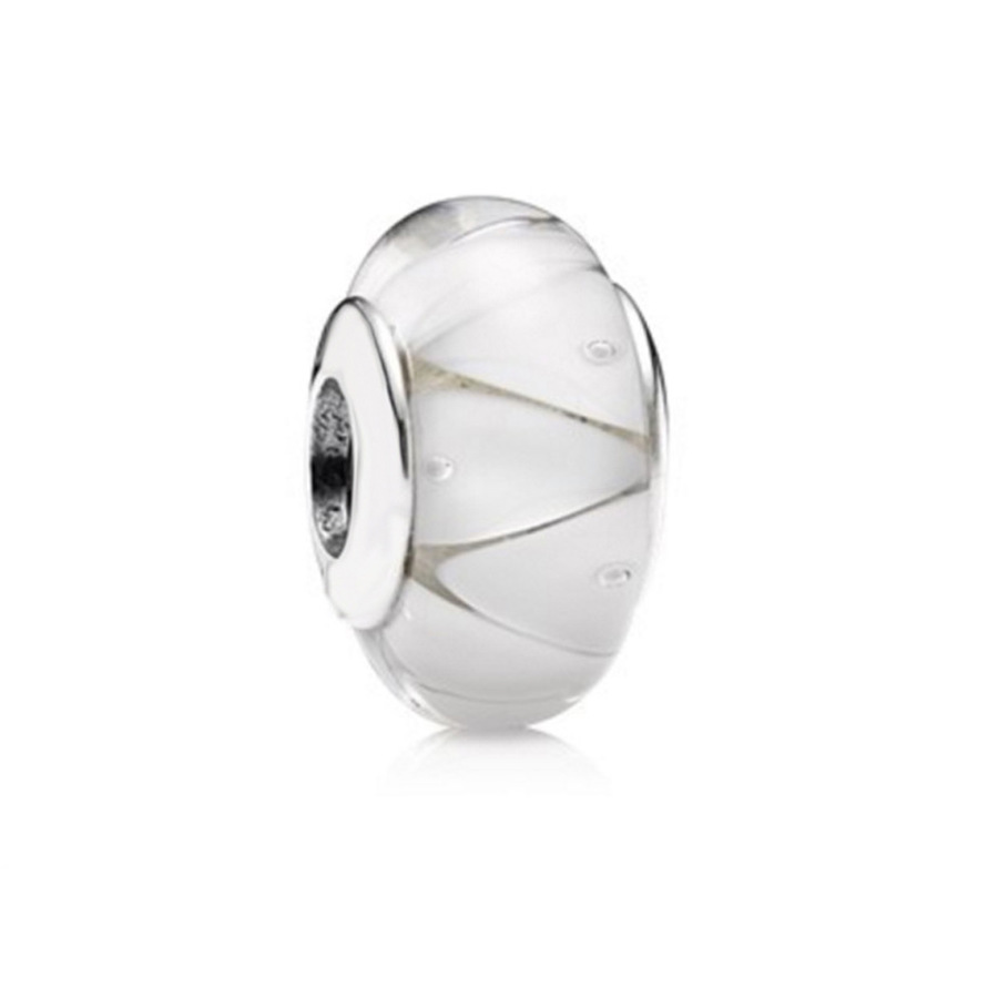 Fine jewelry Authentic 925 Sterling Silver Bead Fit Charm Bracelets Flower Bud Butterfly Magnolia Series Glass Safety Chain Pendant DIY beads