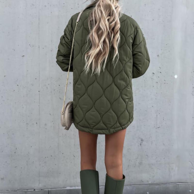 Women' Jackets Thermal Stitched Pattern Inner Quilted Windproof Jacket Coat For Outdoor, Green
Women' Jackets Thermal Stitched Pattern Inner Quilted Windproof Jacket Coat For Outdoor, Green