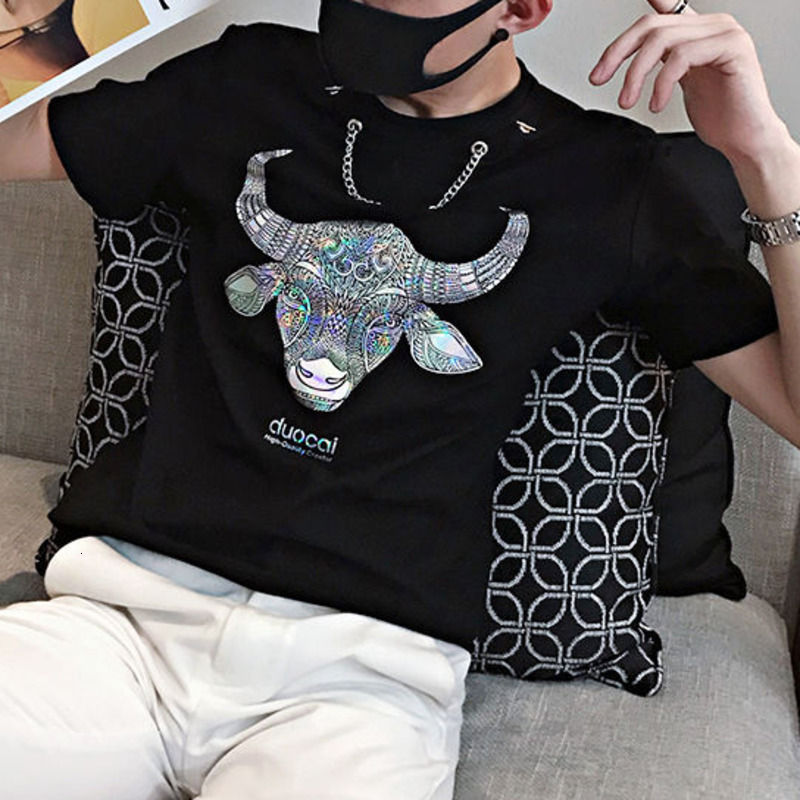 New Ox Head Tshirt for Men Social Short Sleeve T-shirt Men's 2021 Black White Tee Shirt Homme Harajuku Summer Top Designer Clothing Ar8o
New Ox Head Tshirt for Men Social Short Sleeve T-shirt Men's 2021 Black White Tee Shirt Homme Harajuku Summer Top Designer Clothing Ar8o