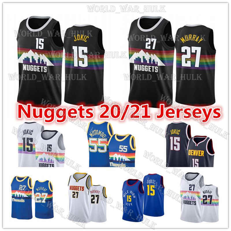 Men's Denver Nuggets Jersey 15 Jokic 27 Jamal Murray Nikola white rainbow city Swingman sleeveless 20/21 Basketball Jerseys, Black;red
Men's Denver Nuggets Jersey 15 Jokic 27 Jamal Murray Nikola white rainbow city Swingman sleeveless 20/21 Basketball Jerseys, Black;red