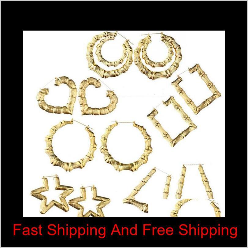 Luxury Hoop Earring Jewelry Multiple Geometric Shapes Ethnic Women Large Vintage Gold Silver Plated Bamboo Earrings For Girl Female Is 5Hstg
Luxury Hoop Earring Jewelry Multiple Geometric Shapes Ethnic Women Large Vintage Gold Silver Plated Bamboo Earrings For Girl Female Is 5Hstg