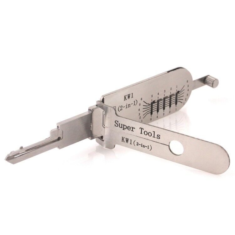Super Tools KW1 Left Side (Left Size ) KW 1 2 in 1 Auto Decoder and Pick Tool LISHI KW1 Decoder and Pick Tool China Supply locksmith Tools
Super Tools KW1 Left Side (Left Size ) KW 1 2 in 1 Auto Decoder and Pick Tool LISHI KW1 Decoder and Pick Tool China Supply locksmith Tools
