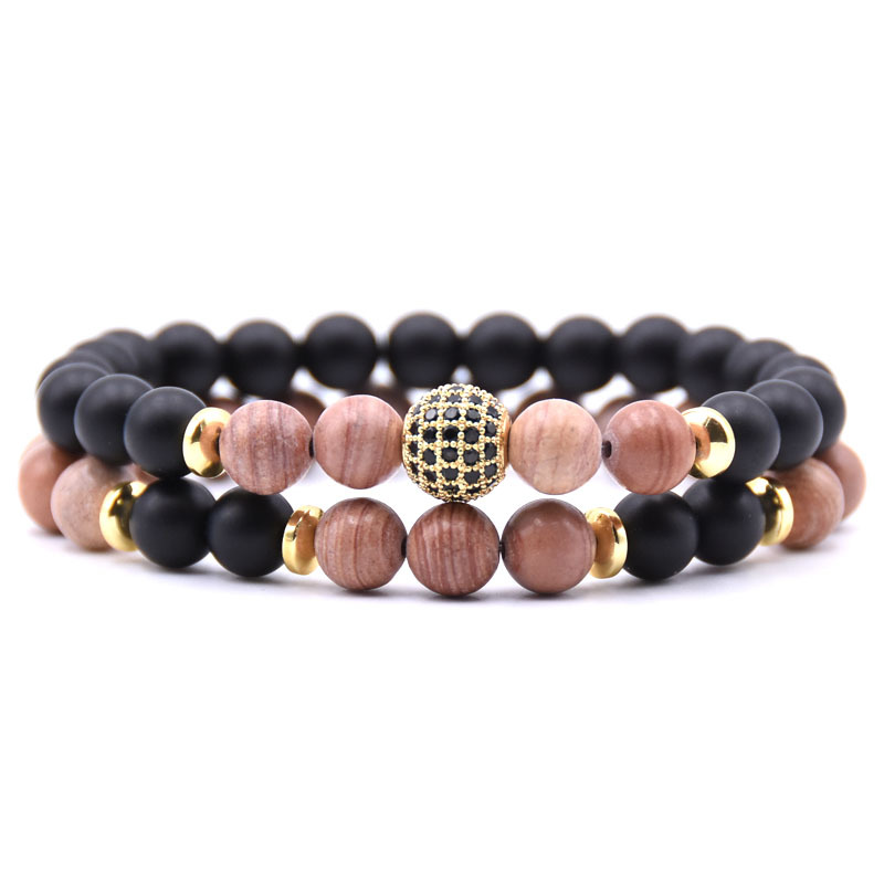 Beautiful 8MM Natural Agate Tiger Eye Strands Gold Micro Inlay Ball Beads Bracelet 2pcs/Set
Beautiful 8MM Natural Agate Tiger Eye Strands Gold Micro Inlay Ball Beads Bracelet 2pcs/Set