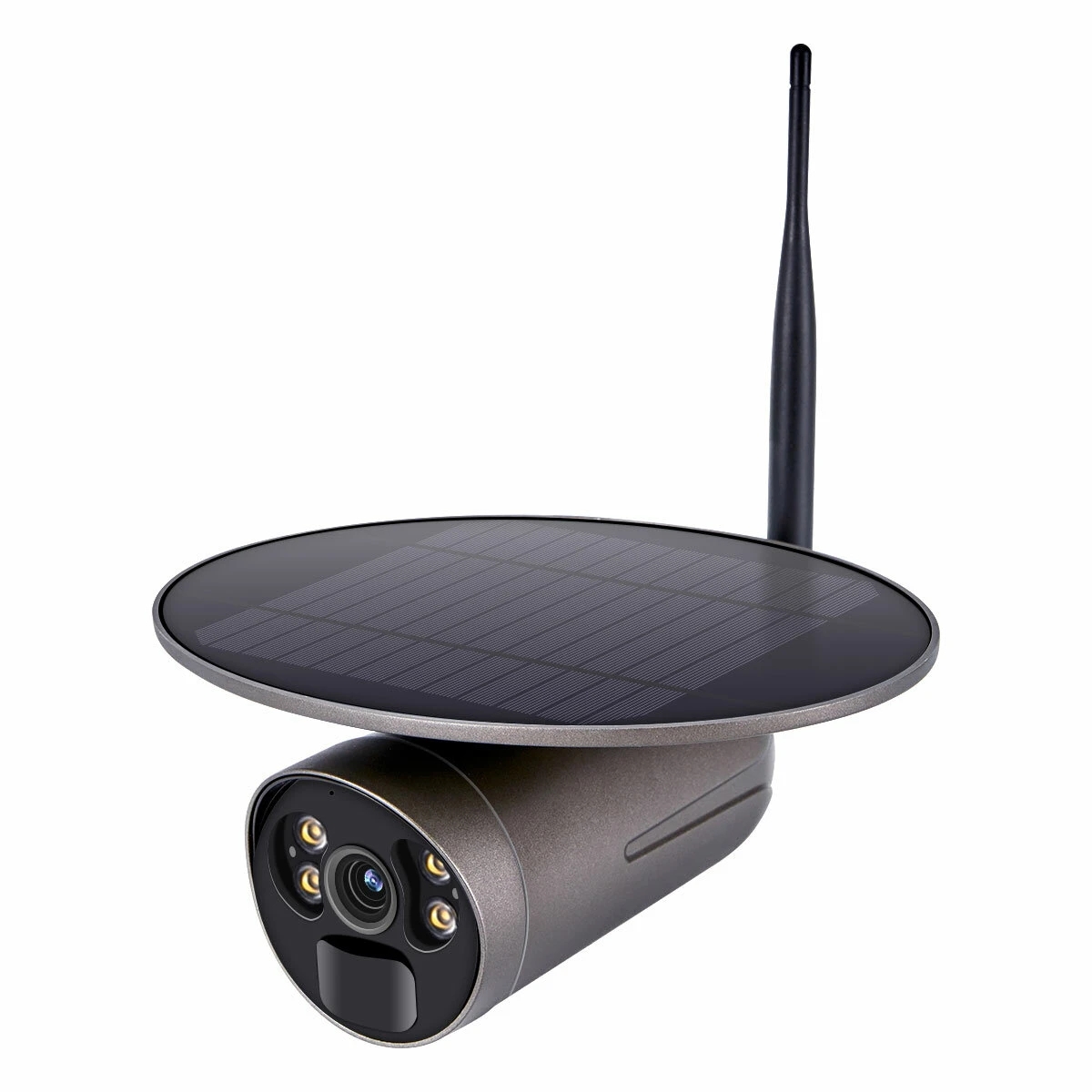 QF360 1080P Cloud Storage WIFI Battery PIR Alarm IP Camera With Solar Panel Full Color Night Vision Two Way Audio IP66 Waterproof Came