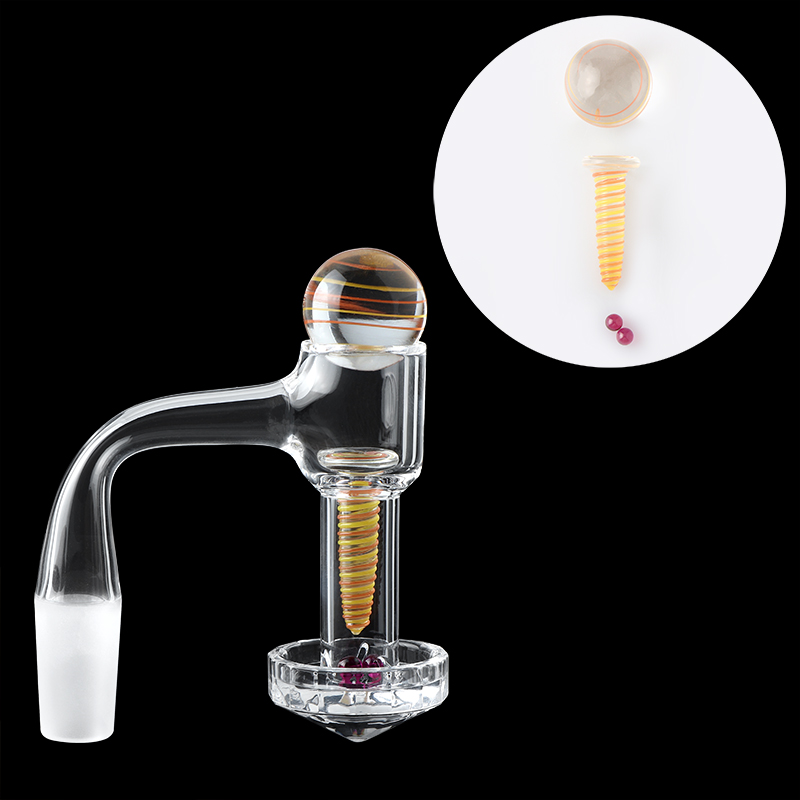 Full Weld Beveled Edge Smoking Terp Slurper Quartz Banger Diamond bottom with Glass Marble Screw And 4mm Ruby Pearls Set Nails For Bongs
Full Weld Beveled Edge Smoking Terp Slurper Quartz Banger Diamond bottom with Glass Marble Screw And 4mm Ruby Pearls Set Nails For Bongs