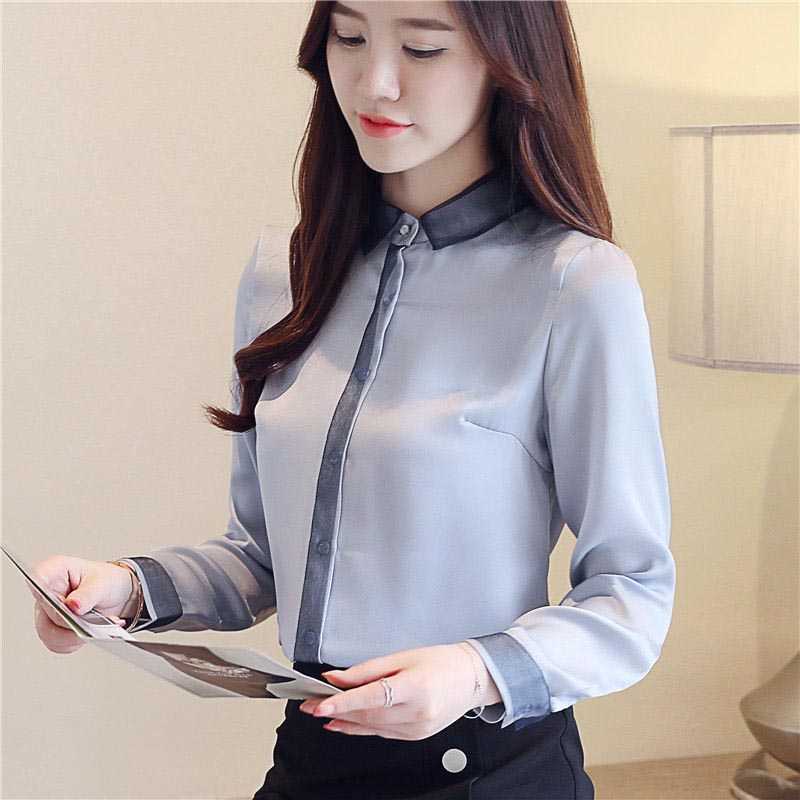 Elegant Korean Women White shirt female long sleeved Professional office lady blouse Tops Fashion Chiffon DF2241 210609, Blue
Elegant Korean Women White shirt female long sleeved Professional office lady blouse Tops Fashion Chiffon DF2241 210609, Blue