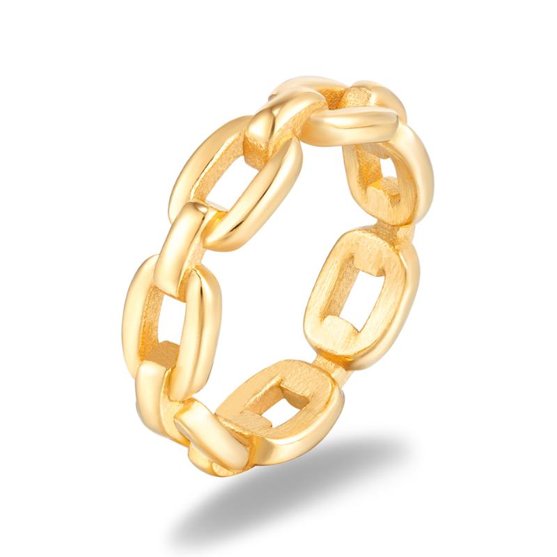 Cluster Rings High Quality Waterproof Stainless Steel Croissant For Women Braided Twisted Chunky Dome Chain Ring Stacking Band Jewelry
Cluster Rings High Quality Waterproof Stainless Steel Croissant For Women Braided Twisted Chunky Dome Chain Ring Stacking Band Jewelry