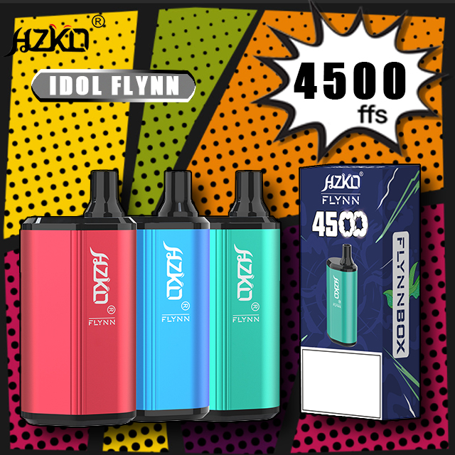 100% Original HZKO IDOL FLYNN Vape Disposable With 850mah rechargeable Batterry 15ML Pod 4500Puffs DHL free
100% Original HZKO IDOL FLYNN Vape Disposable With 850mah rechargeable Batterry 15ML Pod 4500Puffs DHL free