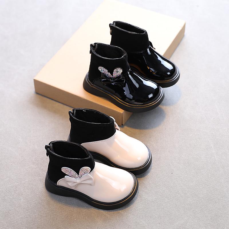 Boots Fashion Girls Patent Leather Rhinestone Bow Princess Shoes Patchwork Slip On Kids Platform 2-6 Years School, Black
Boots Fashion Girls Patent Leather Rhinestone Bow Princess Shoes Patchwork Slip On Kids Platform 2-6 Years School, Black