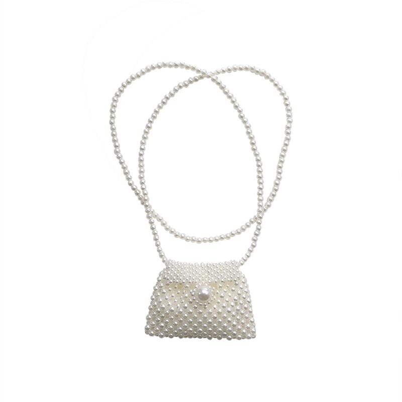 Pearl Flap Handbags Luxury Mini Lady Purses Clutch Phone Crossbody Cross Body Bag Manual Weave Summer Evening Bag, White
Pearl Flap Handbags Luxury Mini Lady Purses Clutch Phone Crossbody Cross Body Bag Manual Weave Summer Evening Bag, White