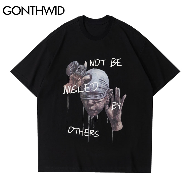 Oversized Tees Shirts Not Be Misled Short Sleeve Tshirts Streetwear Hip Hop Harajuku Fashion Casual Cotton T-Shirt Tops 210602, Black
Oversized Tees Shirts Not Be Misled Short Sleeve Tshirts Streetwear Hip Hop Harajuku Fashion Casual Cotton T-Shirt Tops 210602, Black