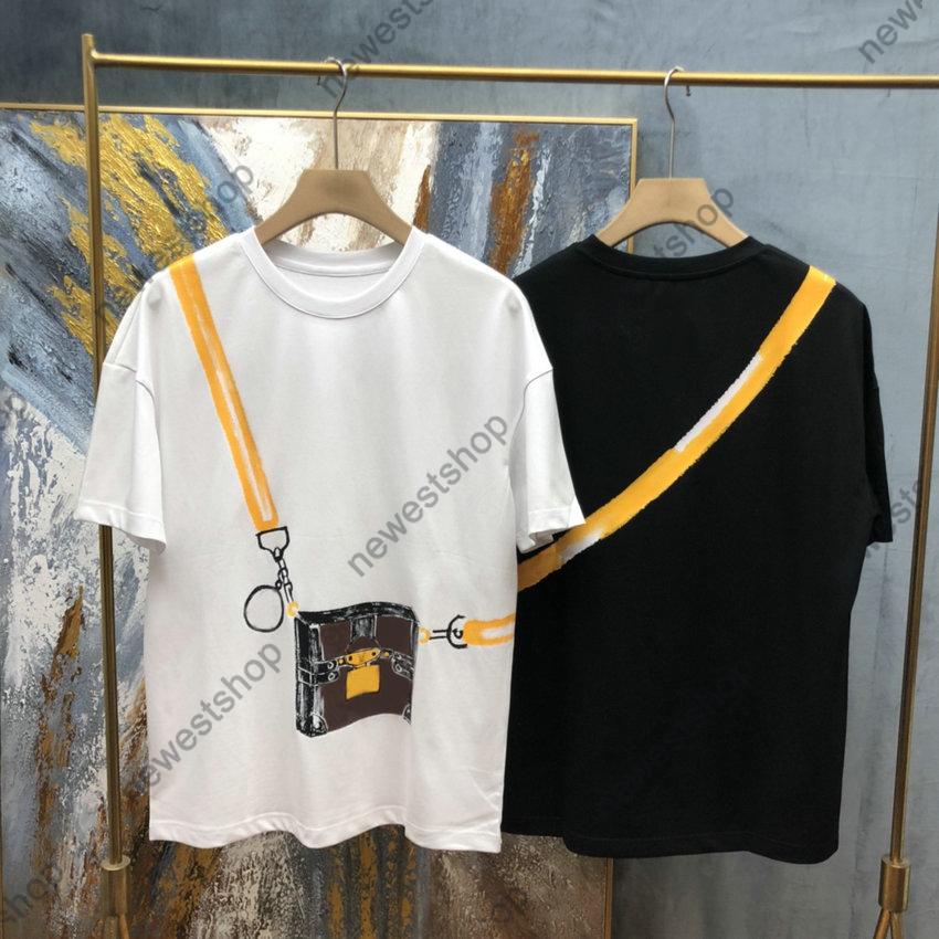 2021 summer Luxury Designer for Mens T shirt fashion Tshirt Hand-painted backpack print T shirts top quality T shirt Quality Casual Tops tee, White;black
2021 summer Luxury Designer for Mens T shirt fashion Tshirt Hand-painted backpack print T shirts top quality T shirt Quality Casual Tops tee, White;black