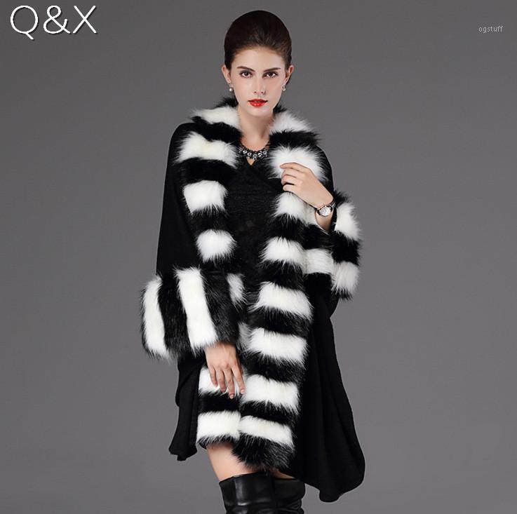 Scarves Women Party Overcoat Cloak High 2021 Long Winter Imitation Raccoon Fur Collar Knitted Cardigan Cape Cashmere Poncho Shawl, Blue;gray
Scarves Women Party Overcoat Cloak High 2021 Long Winter Imitation Raccoon Fur Collar Knitted Cardigan Cape Cashmere Poncho Shawl, Blue;gray