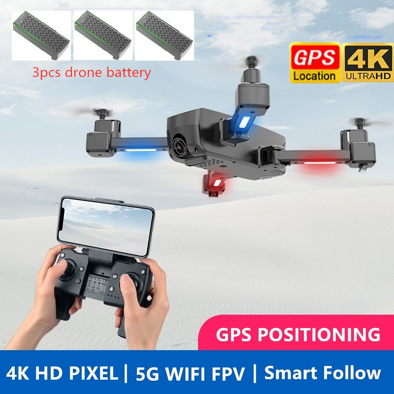 New Foldable Drone With 4K HD Wide Angle Camera 5G GPS Position WiFi FPV Selfie RC Quadcopter Fixed-Height Aircraf VS KF609 E58, 2.4g 1080p box 1pcs
New Foldable Drone With 4K HD Wide Angle Camera 5G GPS Position WiFi FPV Selfie RC Quadcopter Fixed-Height Aircraf VS KF609 E58, 2.4g 1080p box 1pcs
