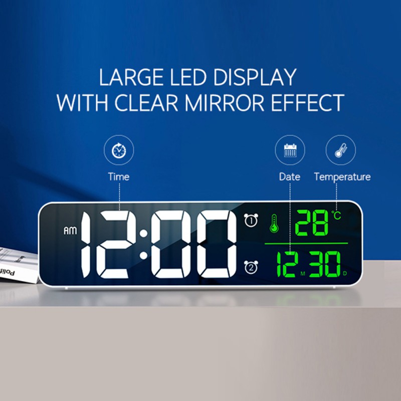 ED Digita Aarm Cock Watch For Bedrooms Tabe Digita Snooze Eectronic USB Desktop Mirror Cocks Home Tabe Decoration
ED Digita Aarm Cock Watch For Bedrooms Tabe Digita Snooze Eectronic USB Desktop Mirror Cocks Home Tabe Decoration