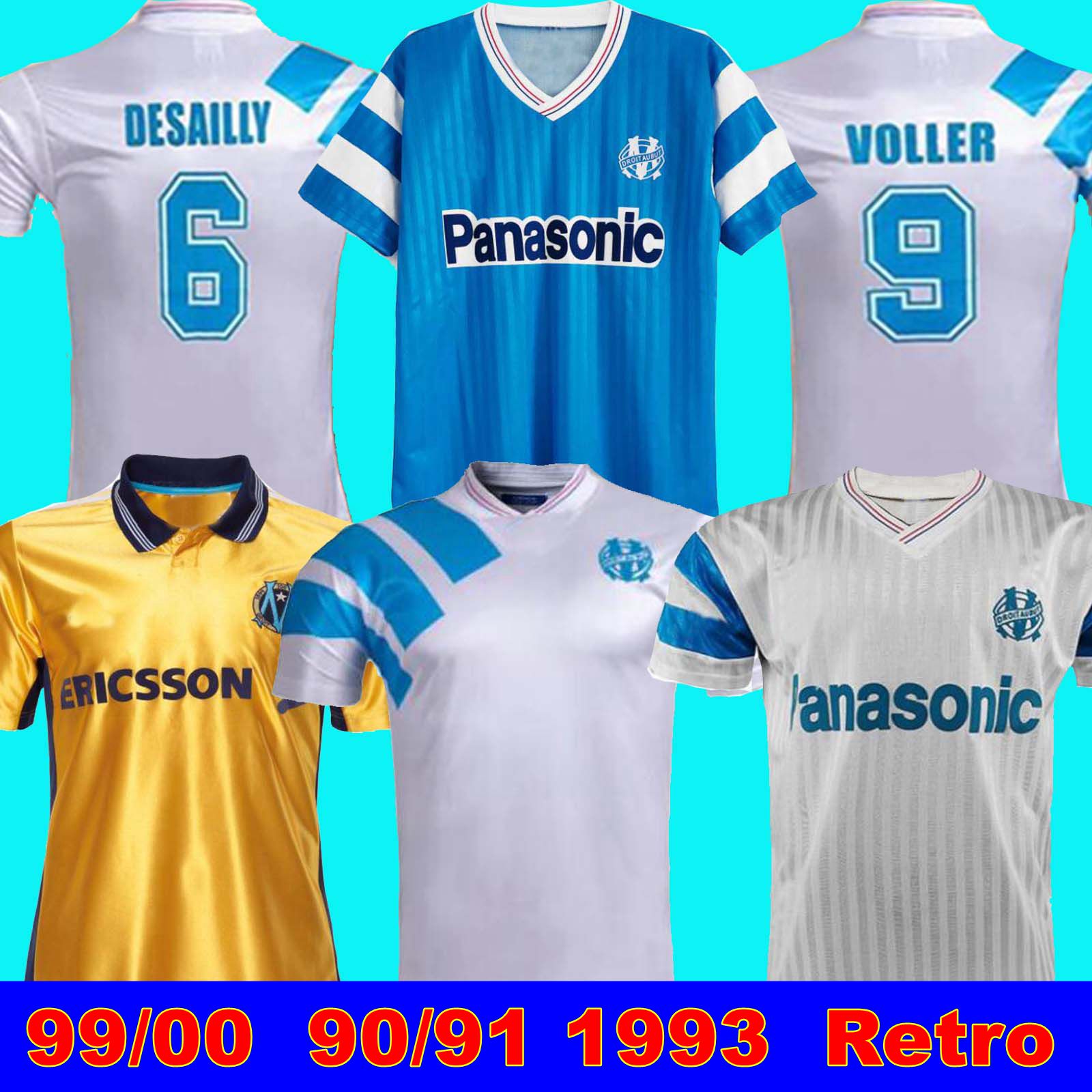 1993 Olympique Marseille Retro Commemorate Football Shirt DESCHAMPS PAPIN BOLI DESAILLY VOLLER 99 00 98 99 Marseille Retro Soccer Jersey, 99/00 home
1993 Olympique Marseille Retro Commemorate Football Shirt DESCHAMPS PAPIN BOLI DESAILLY VOLLER 99 00 98 99 Marseille Retro Soccer Jersey, 99/00 home