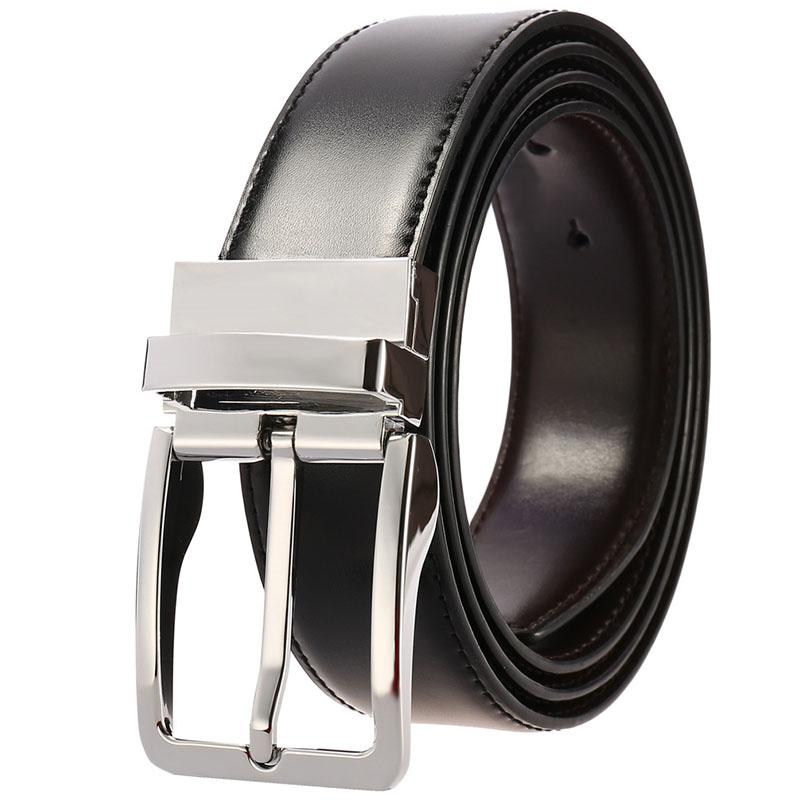 Belts 2021 Men's Belt Leather Reversible Pin Buckle One Reverse For 2 Colors With Rotated 360 Degree Ceinture, Black
Belts 2021 Men's Belt Leather Reversible Pin Buckle One Reverse For 2 Colors With Rotated 360 Degree Ceinture, Black
