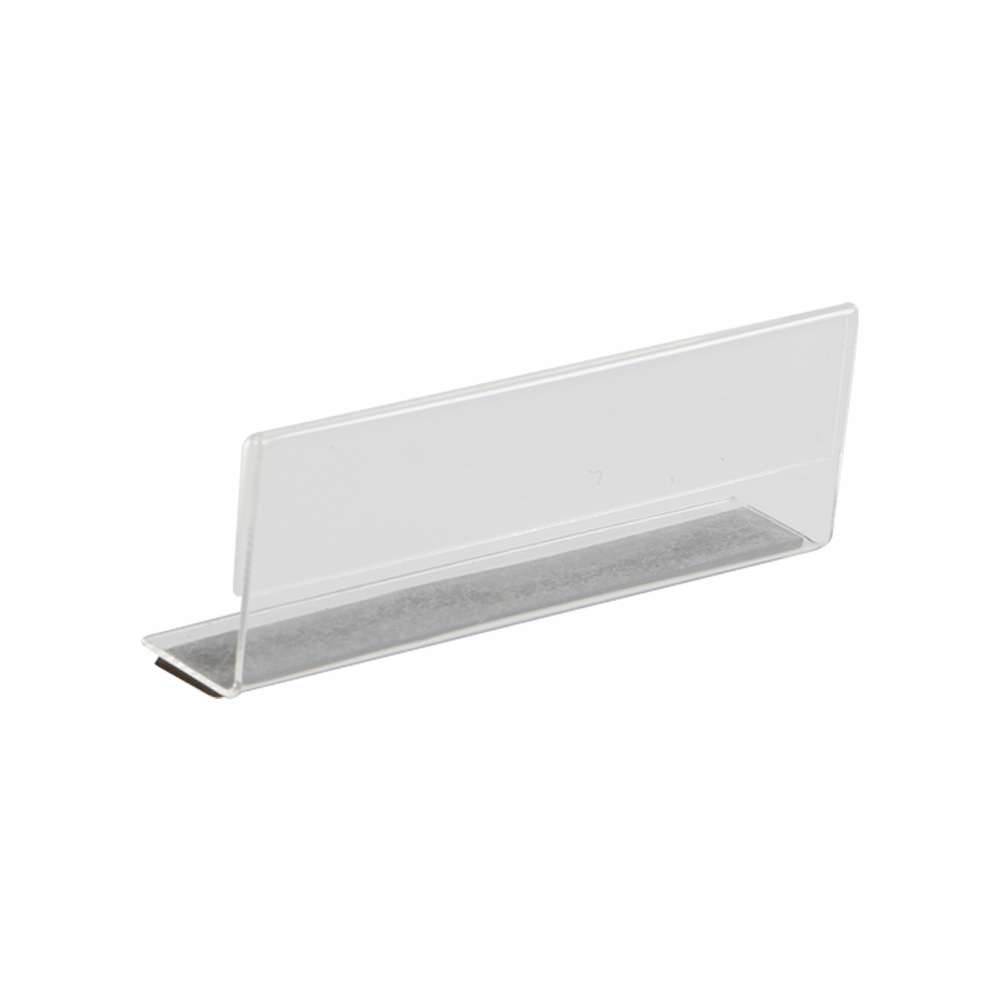 Plastic Label Acrylic Sign Price Tag Holder with Magnetic Strip