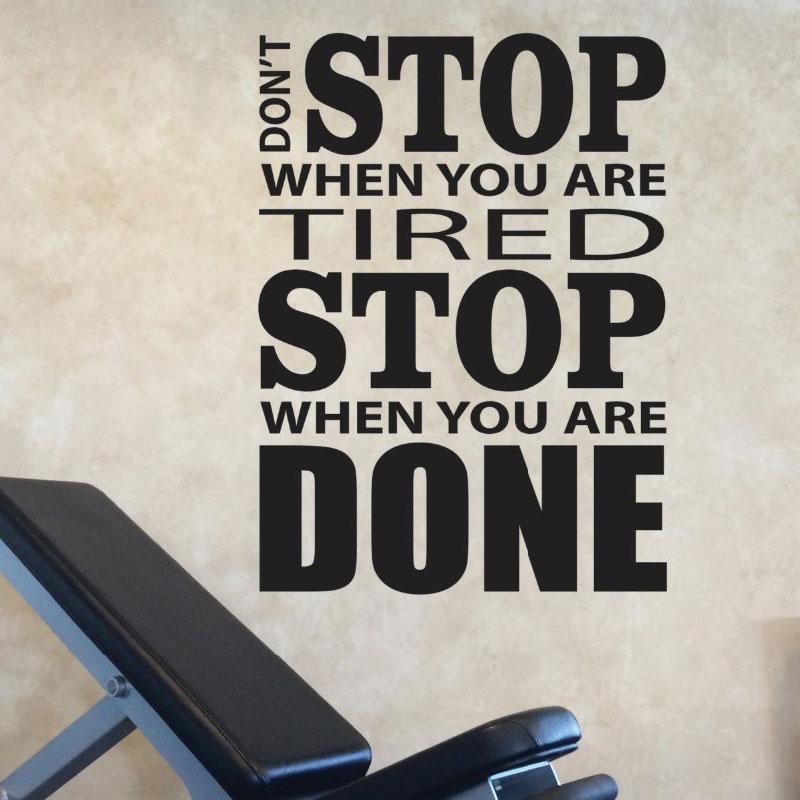 Wall Stickers Don't Stop When You Are Tired Done Decals Motivational Gym Design Fitness Sticker C13-46
Wall Stickers Don't Stop When You Are Tired Done Decals Motivational Gym Design Fitness Sticker C13-46