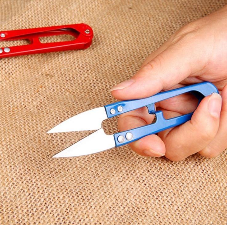 High Quality u Shape Clippers Trimming Scissors Sewing Tool Embroidery Snips Beading Thrum Thread Cutter Mini Scissors Wholesale