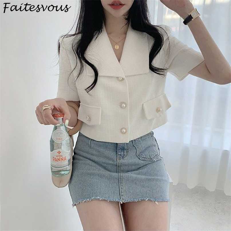 Blazer Short Women Summer Korean Loose White Jackets Office Ladies Casual Basic Short-sleeved Blazers 211019, Beige
Blazer Short Women Summer Korean Loose White Jackets Office Ladies Casual Basic Short-sleeved Blazers 211019, Beige