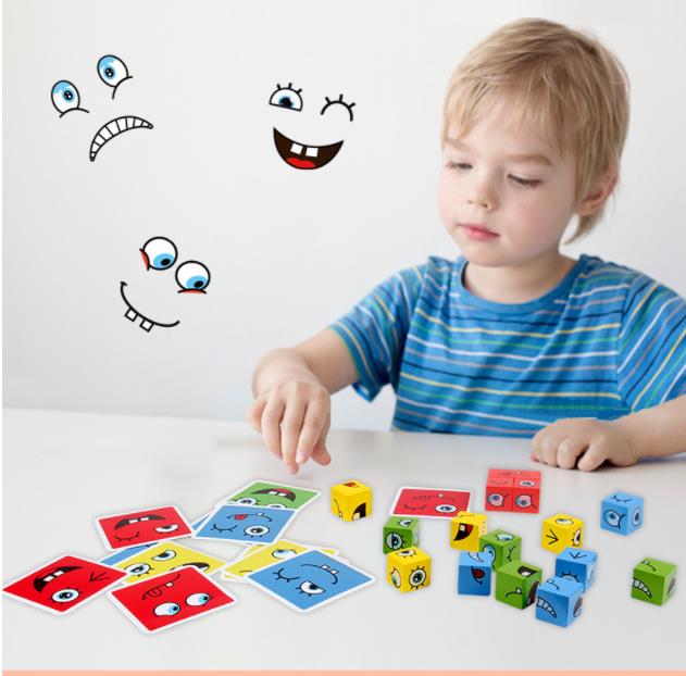 Face-changing Rubik's Cube Building Blocks Puzzle Children's Parent-Child Interactive Board Game Wooden Challenge Educational Toys
Face-changing Rubik's Cube Building Blocks Puzzle Children's Parent-Child Interactive Board Game Wooden Challenge Educational Toys