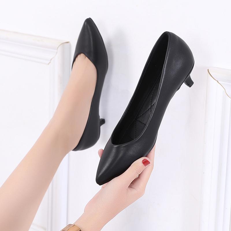 Dress Shoes Spring Summer Autumn Women's Pointed Toe Middle Heel Shallow Mouth Antiskid Ladies Career Working Fashion Pumps, Black2
Dress Shoes Spring Summer Autumn Women's Pointed Toe Middle Heel Shallow Mouth Antiskid Ladies Career Working Fashion Pumps, Black2
