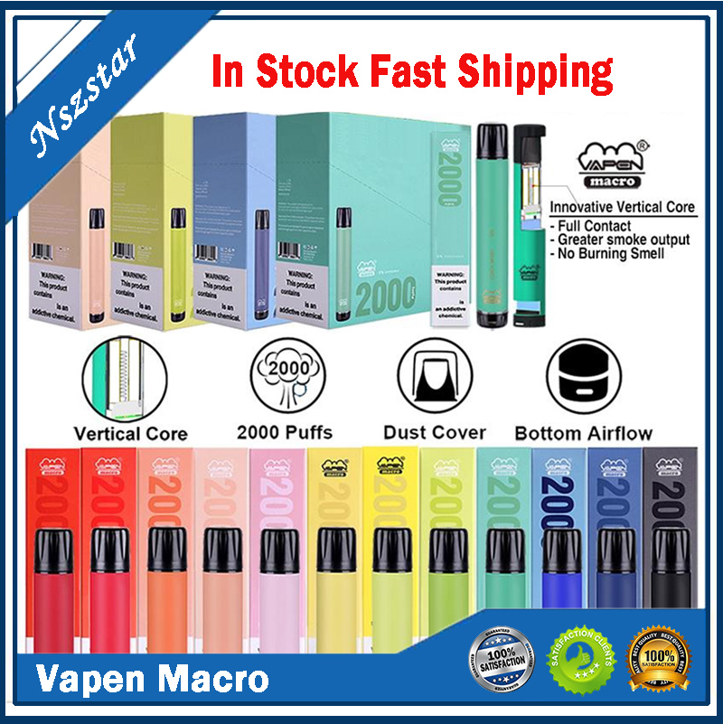 Vapen Macro Disposable Pod Device Kit 2000 Puffs 6ml Bottom Airflow Vape Stick Pen Vapor Bar System IG XXL Shion 100% Genuine
Vapen Macro Disposable Pod Device Kit 2000 Puffs 6ml Bottom Airflow Vape Stick Pen Vapor Bar System IG XXL Shion 100% Genuine