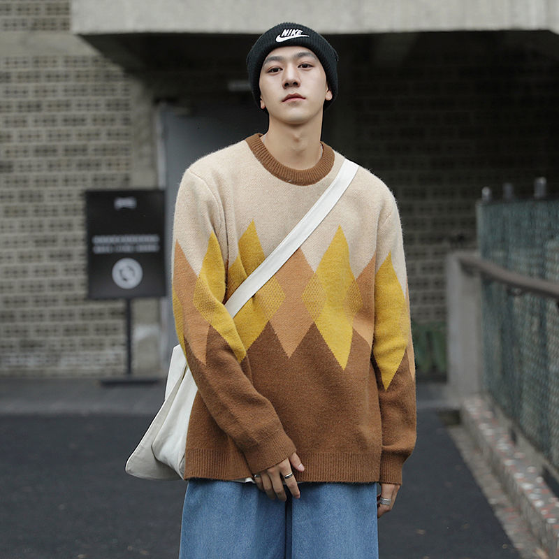 2021 New Winter Sweater Men's Warm Fashion Contrast Casual Knitted Pullover Men Wild Loose Korean Knitting Sweaters Mens Clothes M-2xl Ywsk, Yellow
2021 New Winter Sweater Men's Warm Fashion Contrast Casual Knitted Pullover Men Wild Loose Korean Knitting Sweaters Mens Clothes M-2xl Ywsk, Yellow