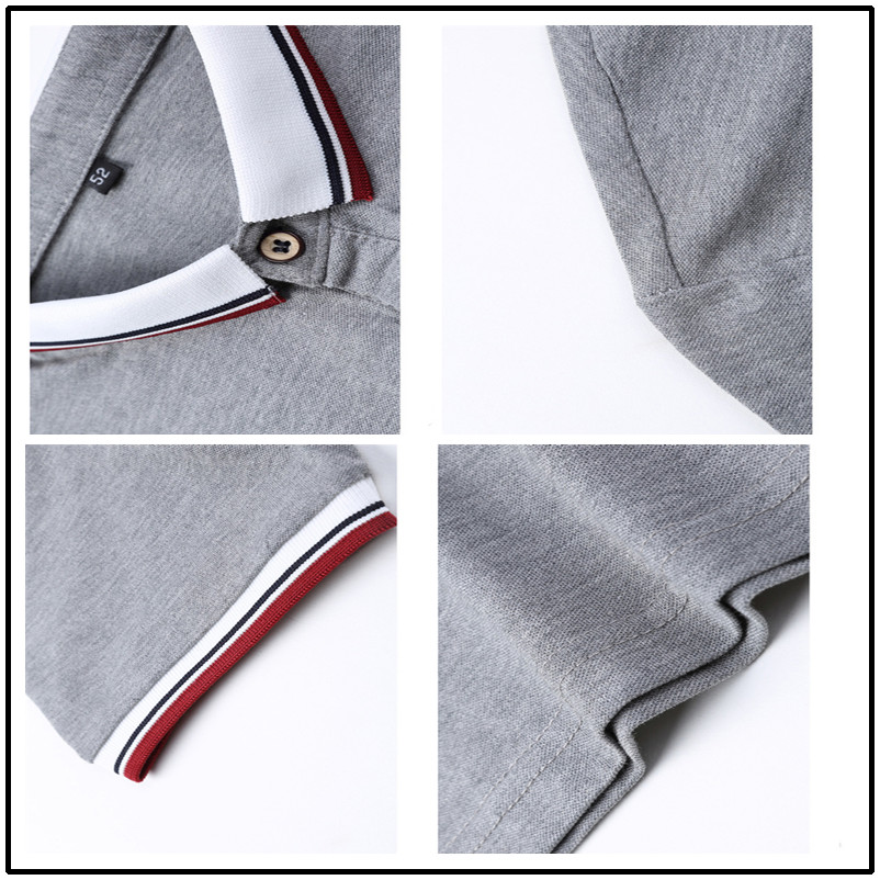 BROWON Casual Summer Short Sleeve T-shirt Turn-down Collar Business Formal T-shirt Slim Fit Men Clothes Plus Size 210225