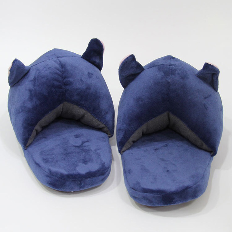 Anime Sailor Moon Plush Slippers Luna Cat Kitty Soft Stuffed Shoes Warm Winter Indoor Slippers 210225