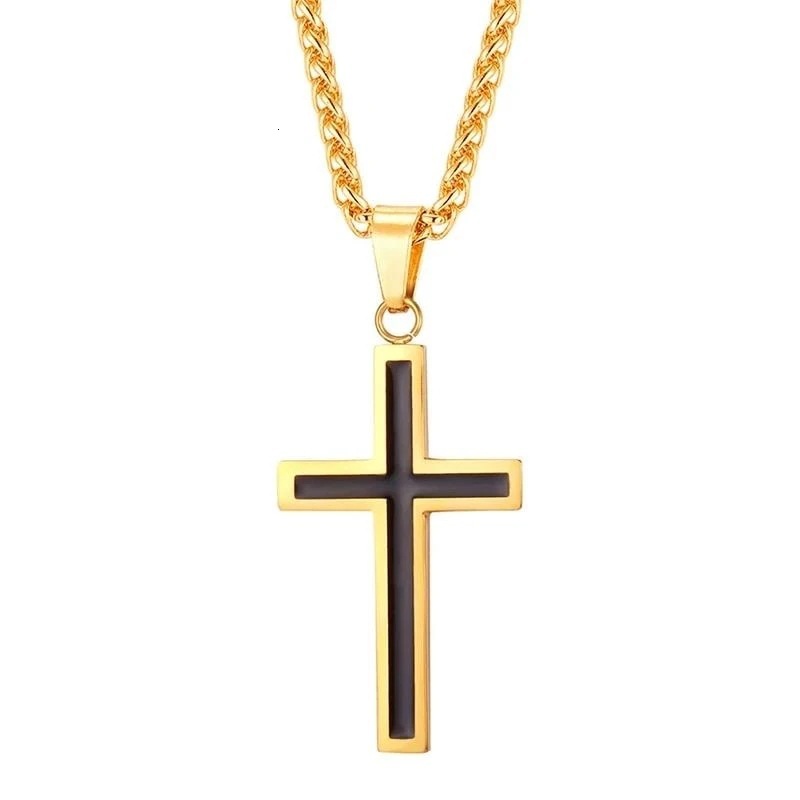 Necklaces Haojie Simple Classic Fashion Cross Men's Necklace Gold Plated Women's Personalized Pendant, Silver
Necklaces Haojie Simple Classic Fashion Cross Men's Necklace Gold Plated Women's Personalized Pendant, Silver