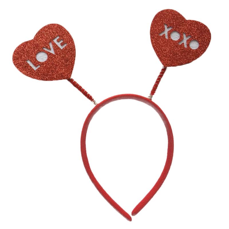 Hair Accessories Valentines Day Party Headband Red Sequins Heart Head Boppers Antenna Hoop LX9E
Hair Accessories Valentines Day Party Headband Red Sequins Heart Head Boppers Antenna Hoop LX9E