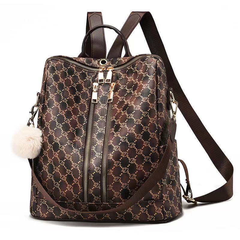 Double Shoulder Bags Woman 2021 School Girl Soft Leather Retro Backpack Large Vintage Style Luxury Brand Back Bags Rucksack, Khaki
Double Shoulder Bags Woman 2021 School Girl Soft Leather Retro Backpack Large Vintage Style Luxury Brand Back Bags Rucksack, Khaki
