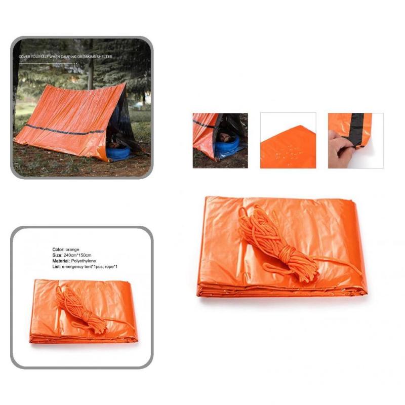 Sleeping Bags Ultra-light Reliable Portable Emergency Survival Tent Orange Convenient For Travel
Sleeping Bags Ultra-light Reliable Portable Emergency Survival Tent Orange Convenient For Travel