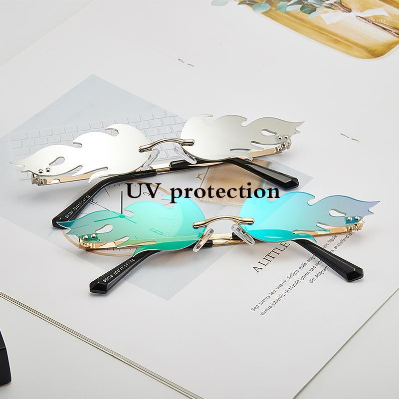 Sunglasses Fashion Flame Women's Rimless Small Frame Color Wave Retro Metal UV400
Sunglasses Fashion Flame Women's Rimless Small Frame Color Wave Retro Metal UV400