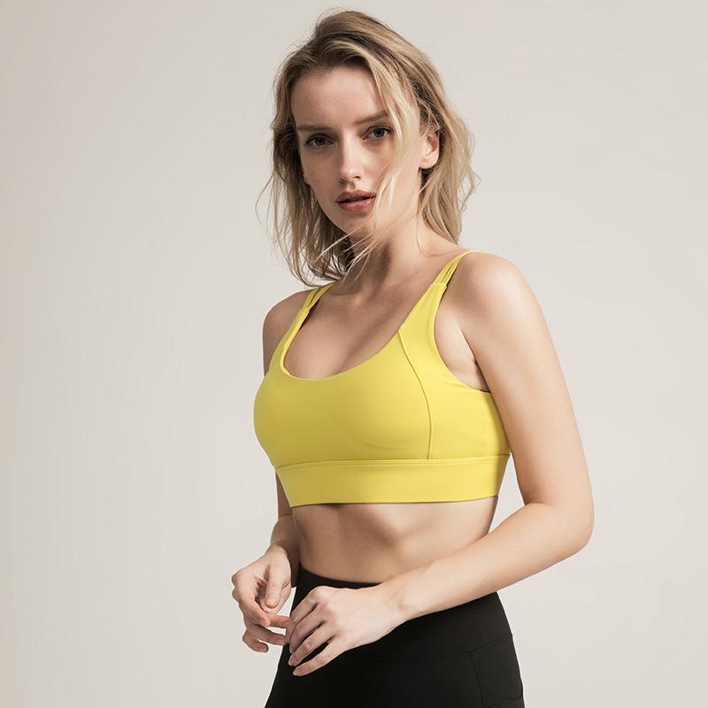 Gym Clothing All-in-one Solid Color Sports Underwear Female Shockproof Running Vest-Style Fitness Beauty Back Yoga Bra, Yellow
Gym Clothing All-in-one Solid Color Sports Underwear Female Shockproof Running Vest-Style Fitness Beauty Back Yoga Bra, Yellow