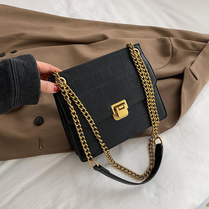 Autumn and Winter Retro Chain Handbag 2021 New Fashion High Quality PU Soft Leather Women's Designer Shoulder Messenger Bag, Black
Autumn and Winter Retro Chain Handbag 2021 New Fashion High Quality PU Soft Leather Women's Designer Shoulder Messenger Bag, Black
