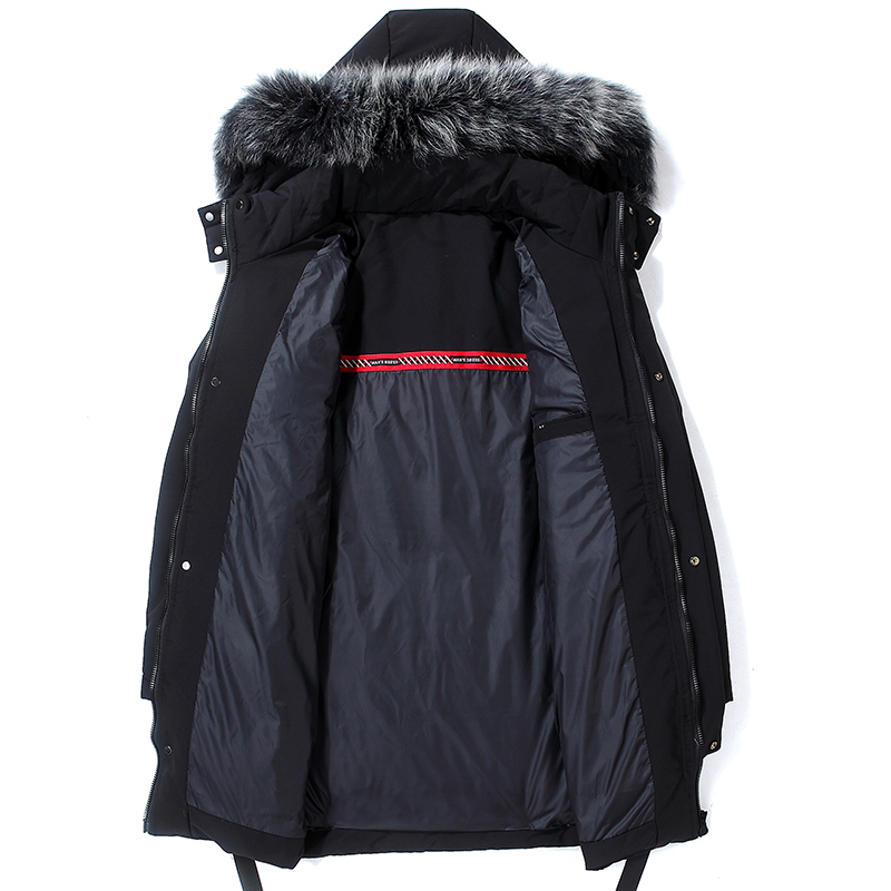 -40 Celsius Deep Winter 80% White Duck Down Jacket Men Real Fur Collar Thicken Outwear Waterproof Long Down Coat Men Overcoat 201225