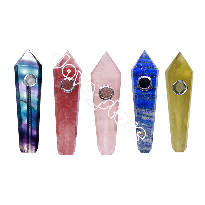 Natural Crystal Smoking Pipes Portable Pink Crystals Cigarette Holder Household Smoke Accessories With Cleaning Brush
Natural Crystal Smoking Pipes Portable Pink Crystals Cigarette Holder Household Smoke Accessories With Cleaning Brush