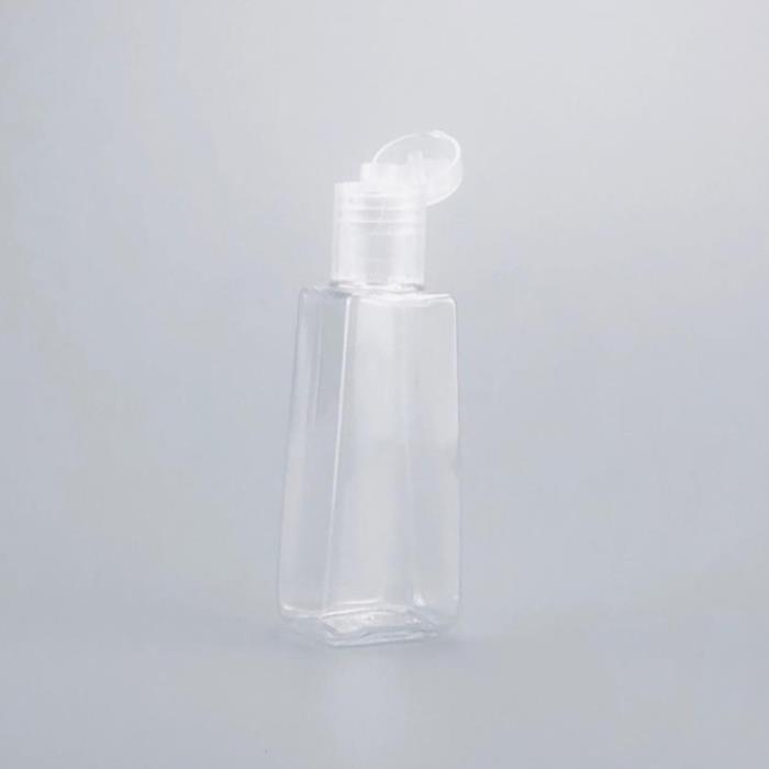 30ml PET transparent trapezoidal packing bottle hand sanitizer flip cover shampoo and facial cleanser disinfection container6423489