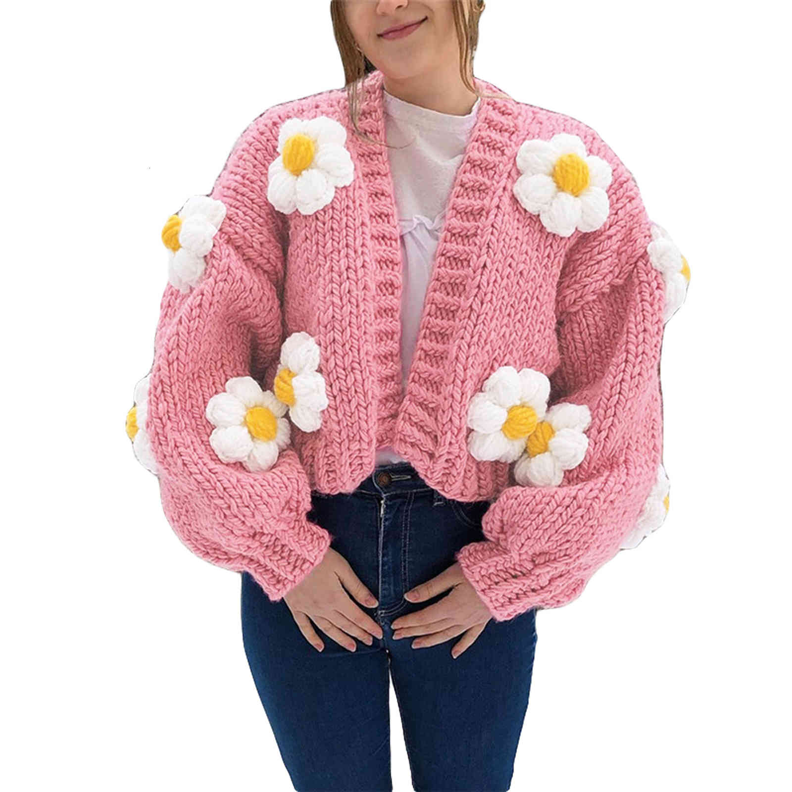 Women's Sweaters Oversized chunky cardigan feminine sleeve long bloom mesh 3d floral loose coat warm winter sweater MM3X, 1# packing bag
Women's Sweaters Oversized chunky cardigan feminine sleeve long bloom mesh 3d floral loose coat warm winter sweater MM3X, 1# packing bag