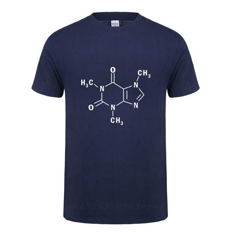 The Sheldon Caffeine Molecular Formula Science Chemistry T-shirt Men Summer Short Sleeve Cotton T Shirt 210629