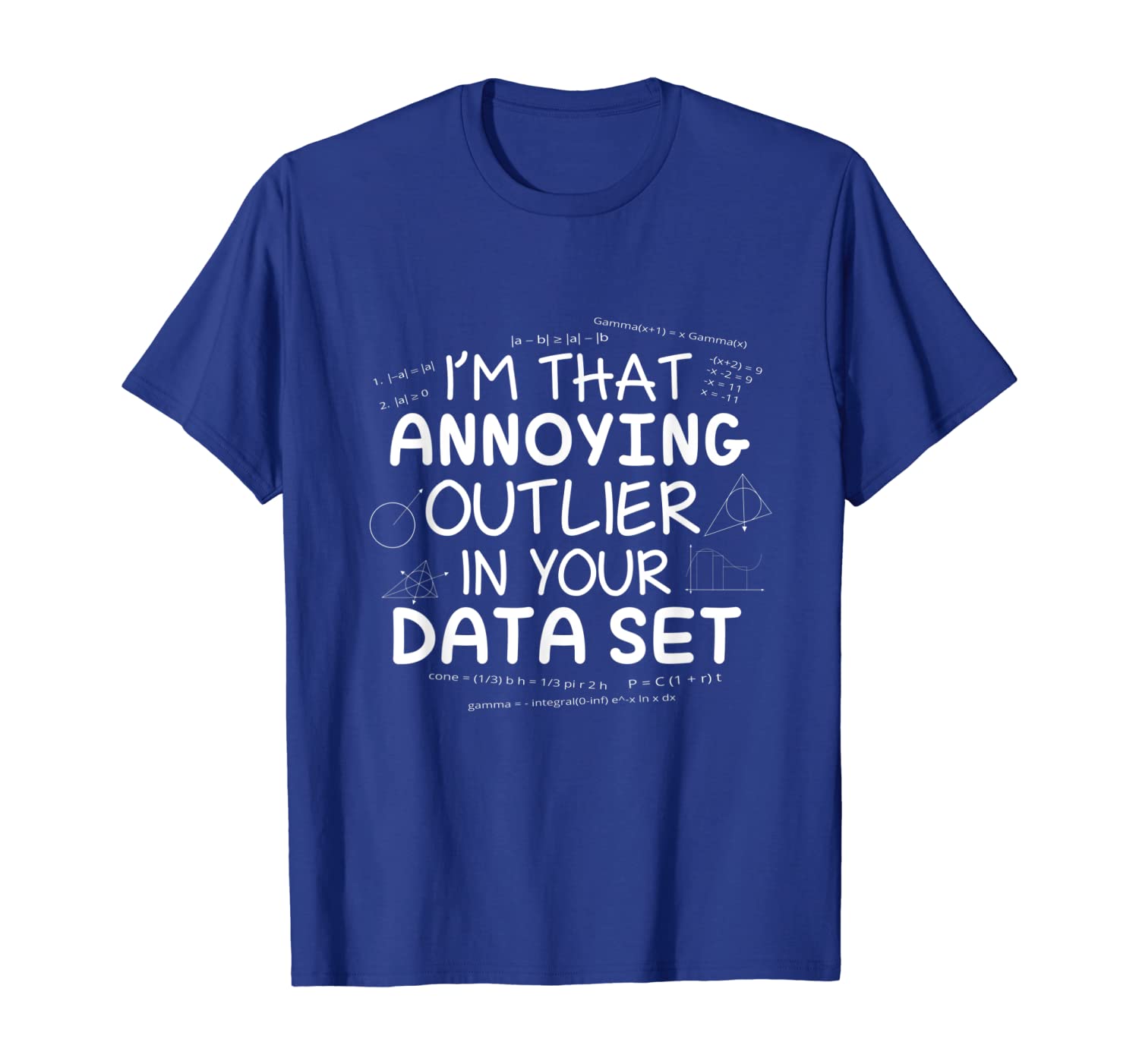 Math Is Fun Outlier Data Set Statistics Science T-shirt, White;black
Math Is Fun Outlier Data Set Statistics Science T-shirt, White;black
