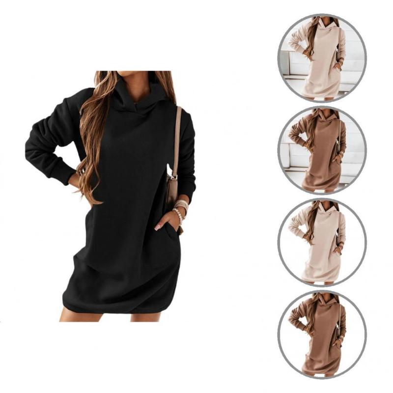 Casual Dresses Fabulous Winter Dress Thick Mini Great Stitching Autumn Women Lady Hoodie, Black;gray
Casual Dresses Fabulous Winter Dress Thick Mini Great Stitching Autumn Women Lady Hoodie, Black;gray