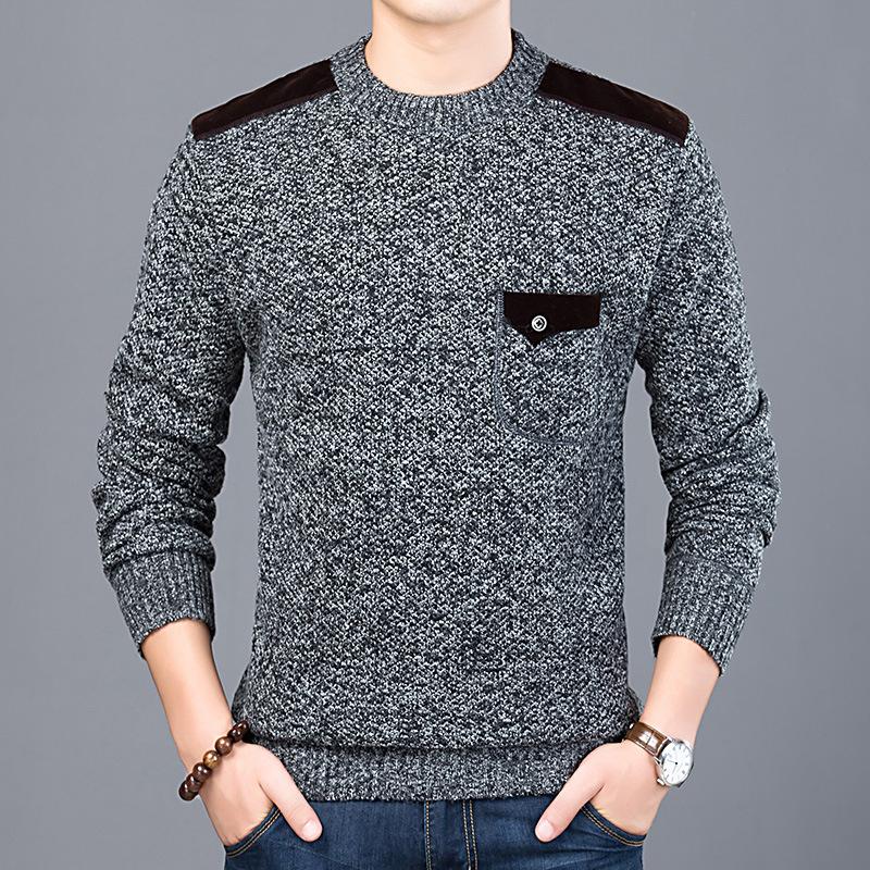 New Fashion Solid Pocket Sweater For Mens Pullovers Slim Fit Knitwear O-Neck Autumn Casual Clothing Male Clothes, Gray
New Fashion Solid Pocket Sweater For Mens Pullovers Slim Fit Knitwear O-Neck Autumn Casual Clothing Male Clothes, Gray