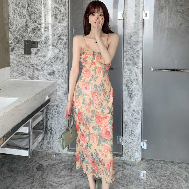summer girl temperament floral slimming oil painting strap dress Sleeveless Office Lady Polyester Knee-Length 210603, Clear
summer girl temperament floral slimming oil painting strap dress Sleeveless Office Lady Polyester Knee-Length 210603, Clear