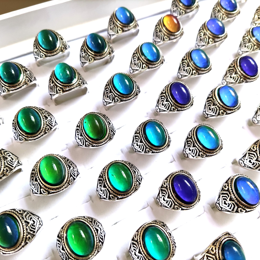 Man Woman Change Color Mood Ring Emotional Temperature Sensitive Glazed Male Female Fashon Rings Gift Jewelry
Man Woman Change Color Mood Ring Emotional Temperature Sensitive Glazed Male Female Fashon Rings Gift Jewelry